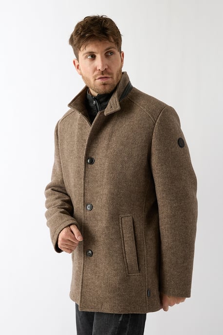 Wooddown wool coat - Antilope - Image 6