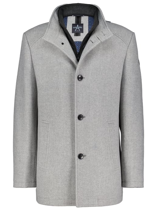Wooddown wool coat - Light Grey - Image 1