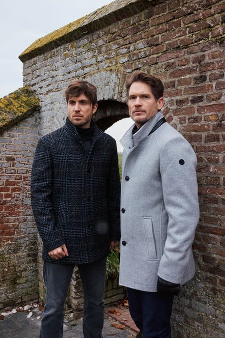 Wooddown wool coat - Light Grey - Image 4