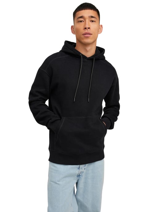 Jack & Jones Hoodies Jcoclassic Waffle Sweat Hood  Zwart - Image 2