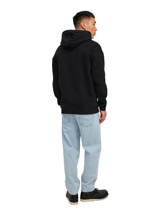 Jack & Jones Hoodies Jcoclassic Waffle Sweat Hood  Zwart - Image 3