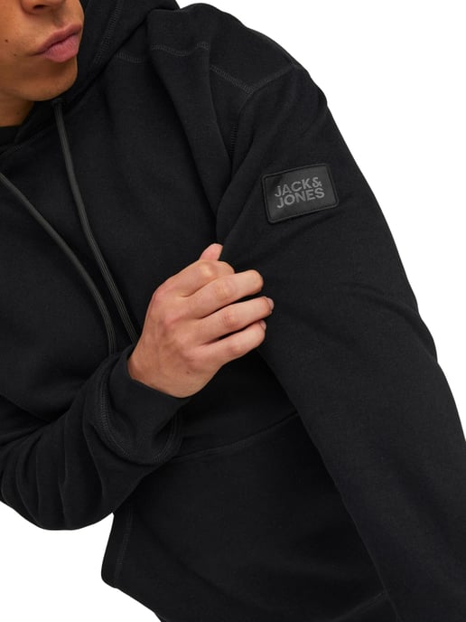 Jack & Jones Hoodies Jcoclassic Waffle Sweat Hood  Zwart - Image 4