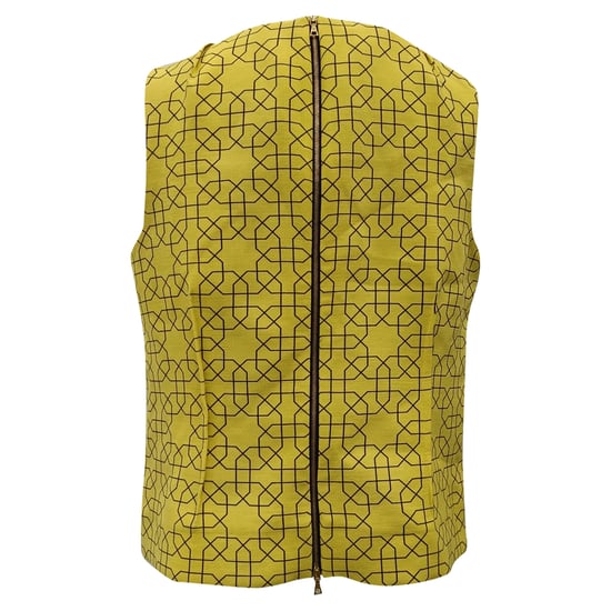 Marni Embellished Top in Yellow Wool - Image 3