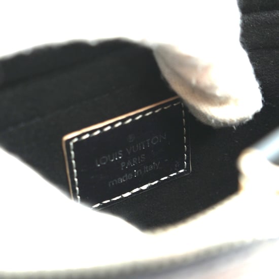 Louis Vuitton stoffen schoudertas met ketting. - Image 6