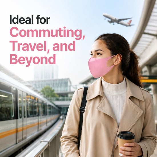 Aquarius Pink Face Mask Reusable Washable Breathable Adult Mask Protection Cover - Image 5