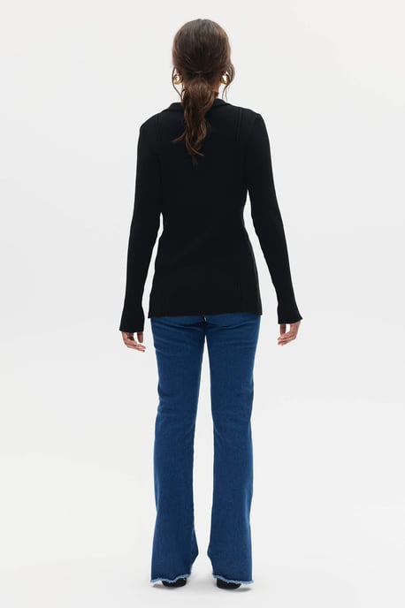 BENU Svart Dam Stickad Cardigan - Image 2