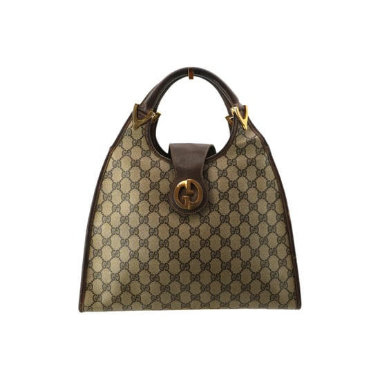 Gucci Vintage stoffen hobo's met voetband - Image 1