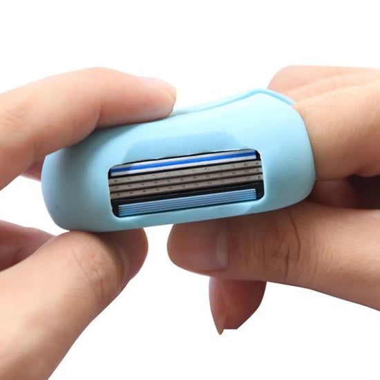 Envie 2 in 1 Finger Shaver Mini Razor Blue Travel Portable Safety Cover Compact - Image 3