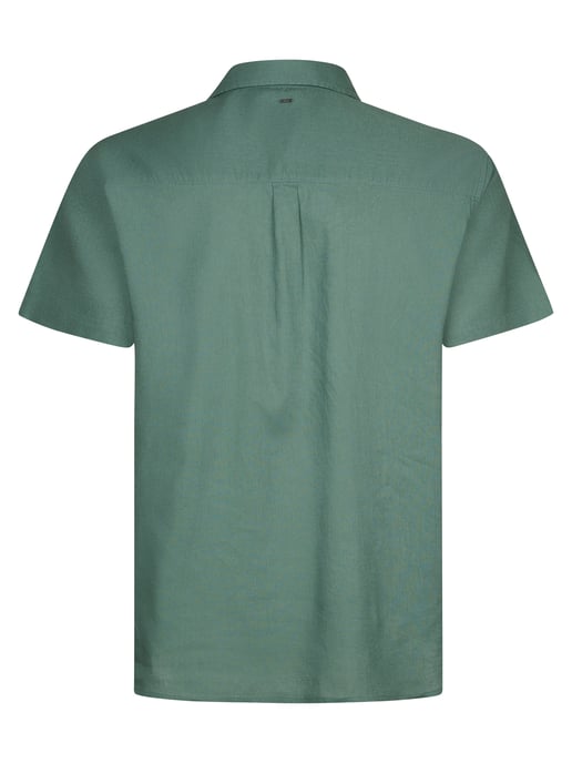 Petrol Industries - Heren Plus Size Effen overhemd met korte mouwen Baja1000 - Groen - Image 2