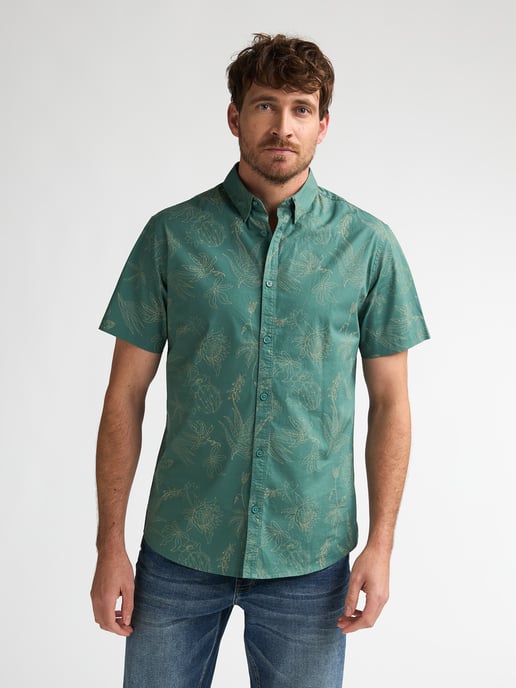 Petrol Industries - Heren All-over print overhemd Scout - Groen - Image 3