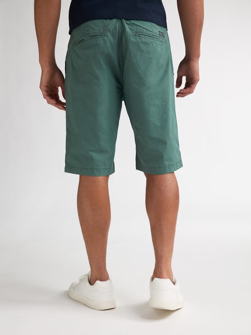 Petrol Industries - Heren Twill chino short Drift - Groen - Image 4