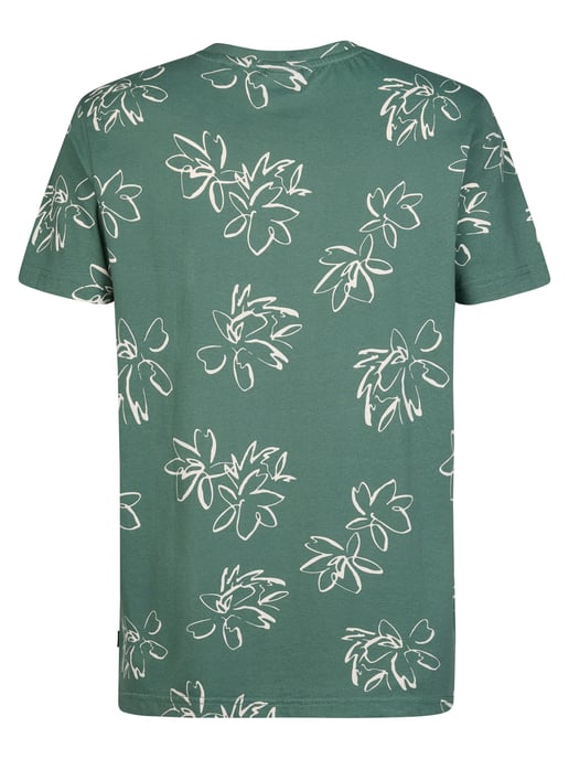 Petrol Industries - Heren T-shirt met all-over print Grafito - Groen - Image 2