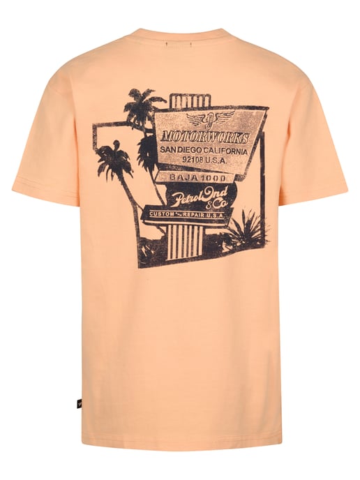 Petrol Industries - Jongens T-shirt met rugprint Mezcal - Oranje - Image 2