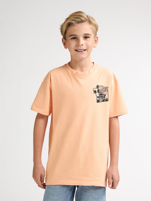 Petrol Industries - Jongens T-shirt met rugprint Mezcal - Oranje - Image 3