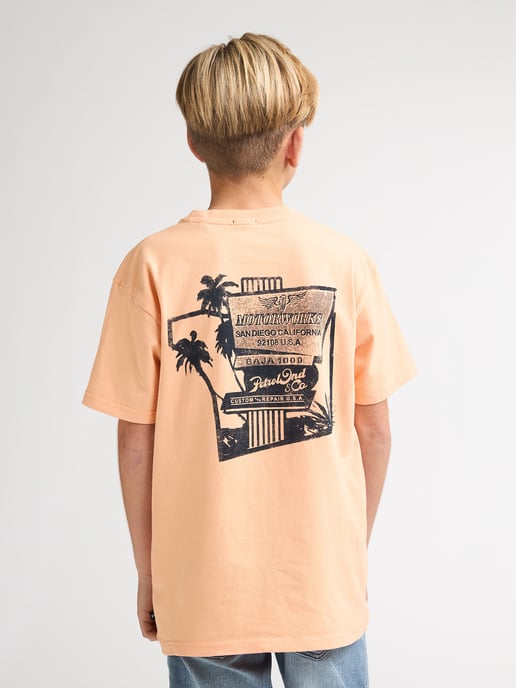 Petrol Industries - Jongens T-shirt met rugprint Mezcal - Oranje - Image 4