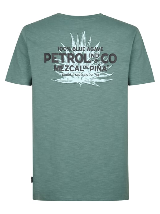Petrol Industries - Heren T-shirt met rugprint FuegoSur - Groen - Image 2