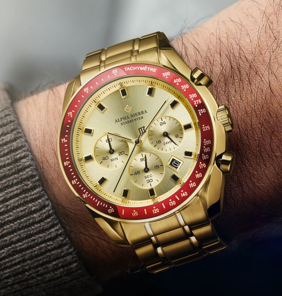 Alpha Sierra Horloge Starbuster Goud - Image 6