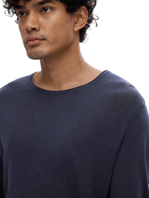 Selected Tröjor Rocks Knit Crew Neck Mörk Safirblå - Image 5