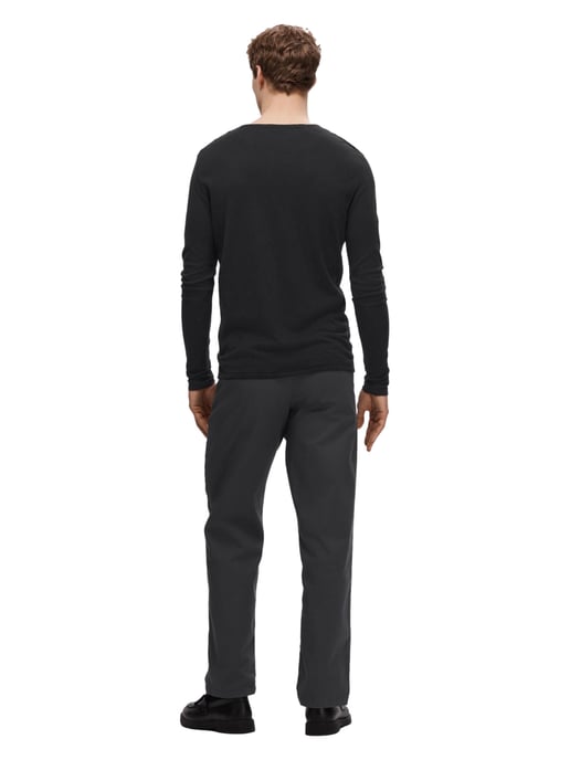 Selected Tröjor Rocks Knit Crew Neck Svart Svart - Image 2