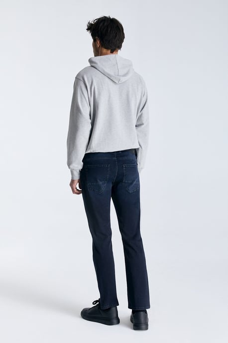 Lance jeans met middelhoge taille, normale lengte en 5 zakken, nachtblauw - Image 2