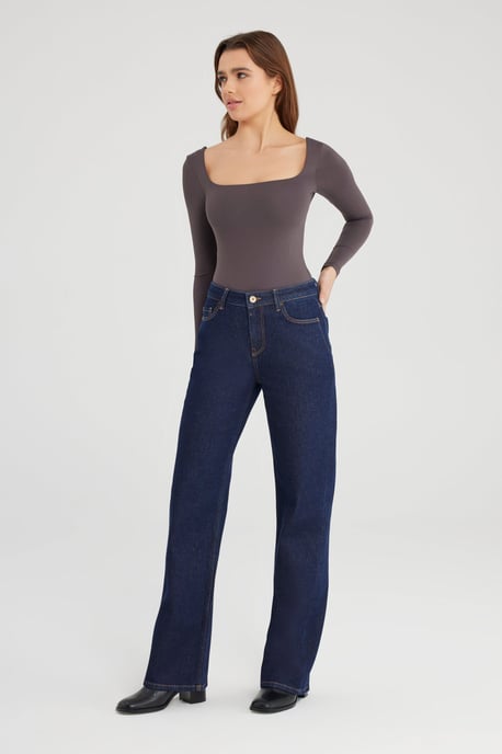 Nova jeans met middelhoge taille, normale lengte, 5 zakken, onbewerkt - Image 3