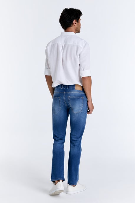 Lance jeans met middelhoge taille, normale lengte en 5 zakken, mediumblauw - Image 2