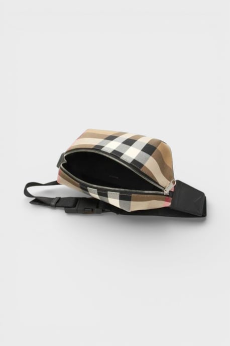Burberry Sonny Nova Check Bumbag Taupe Brown - Image 5
