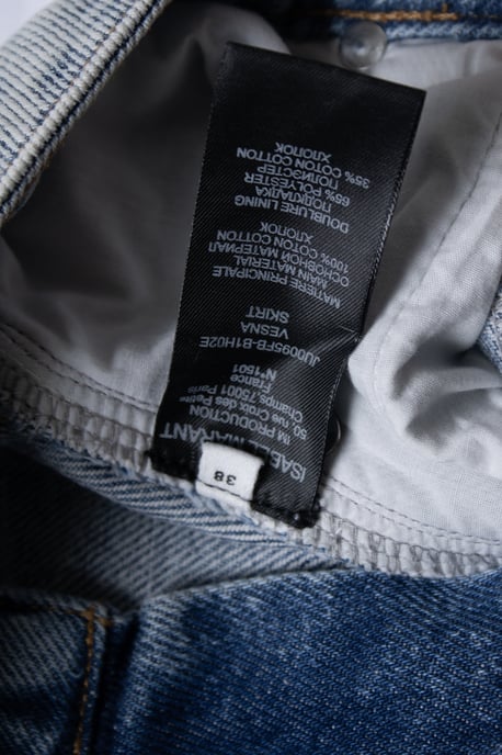 Isabel Marant, blå mini denimkjol - Image 6