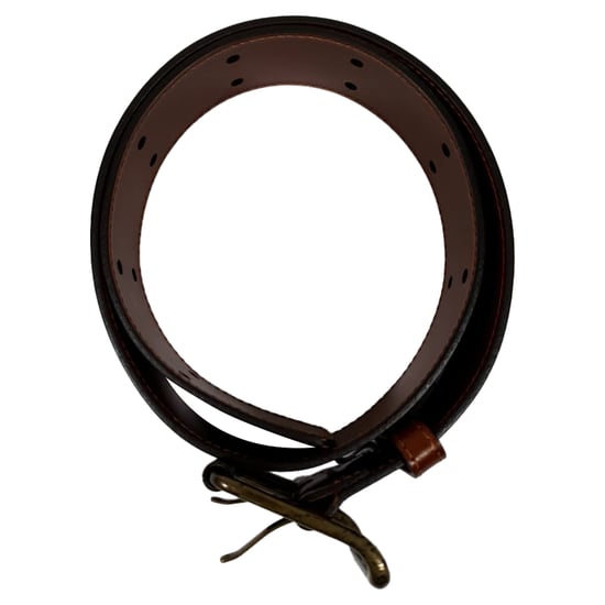 Burberry Double Holed Belt in Brown Leather - Image 2