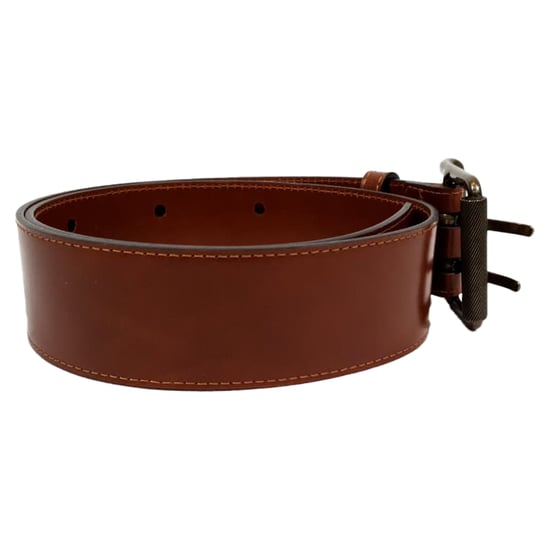Burberry Double Holed Belt in Brown Leather - Image 3