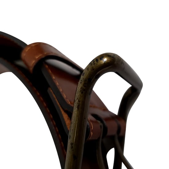 Burberry Double Holed Belt in Brown Leather - Image 5