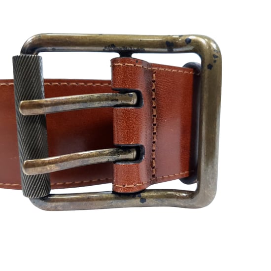 Burberry Double Holed Belt in Brown Leather - Image 6