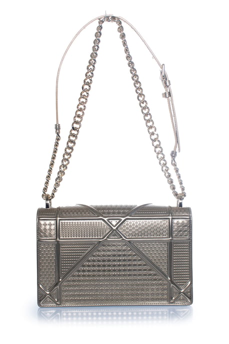 Christian Dior, Metallisk Diorama flap-väska - Image 2