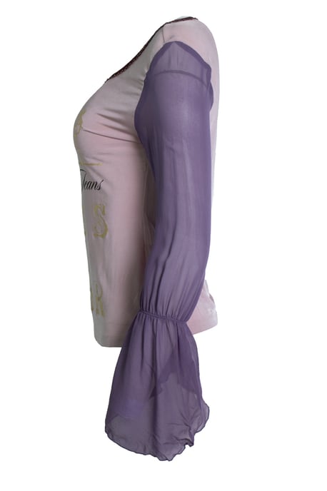 Moschino Jeans, Roze top met vlinder mouwen - Image 2