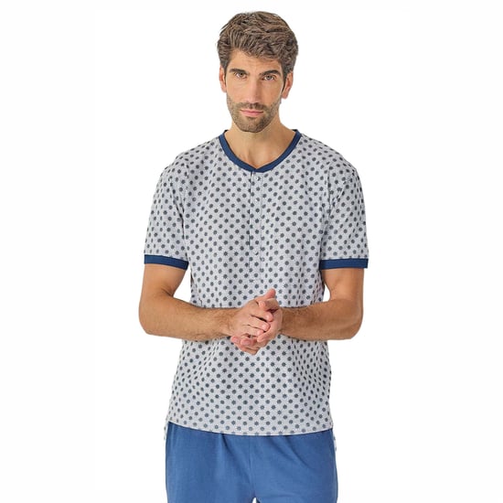 Men's Summer Short Sleeve Pyjamas JJB21 - Image 2