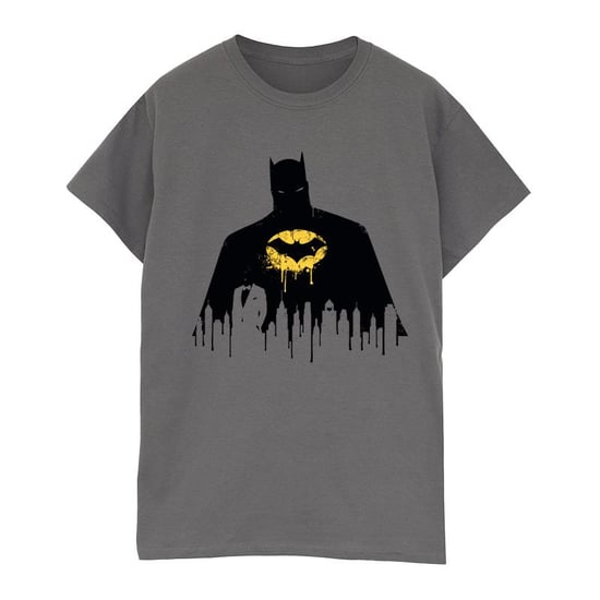 DC Comics Mens Batman Shadow Paint T-Shirt (Charcoal) - Image 2