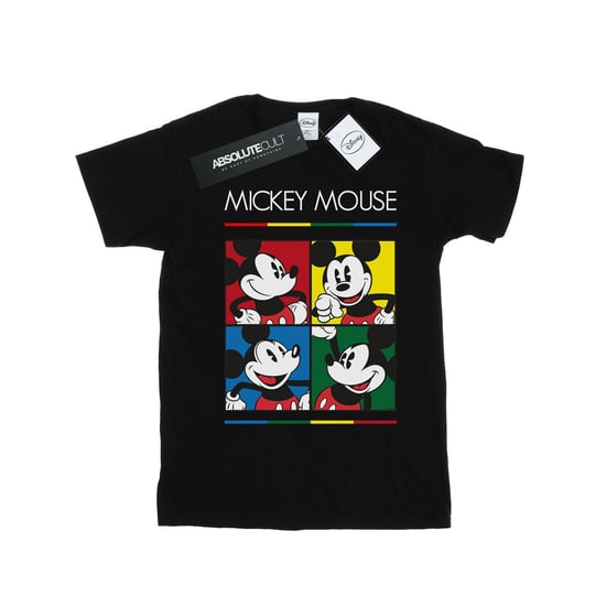 Disney Heren Mickey Mouse Vierkant Gekleurd T-shirt (Zwart) - Image 2