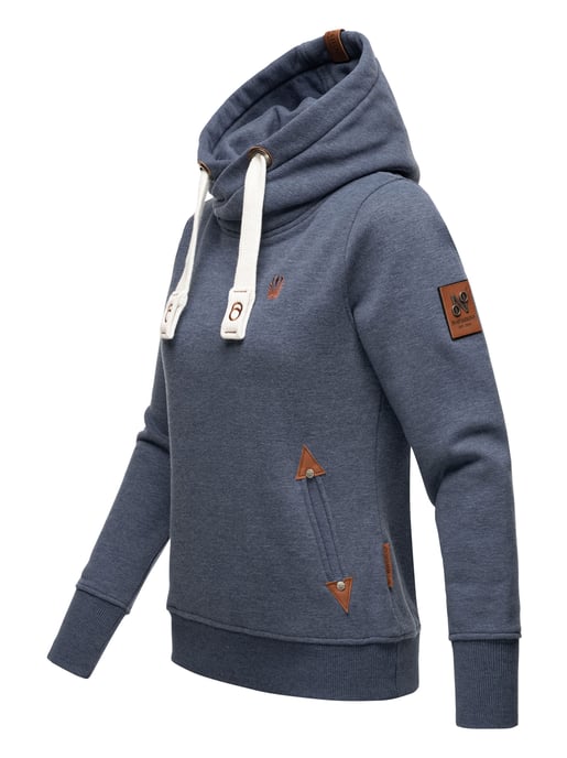Navahoo Dam Hoodie Namikaa – Mysig Huvtröja med Hög Krage & Skinnimitation-Detaljer - Image 2