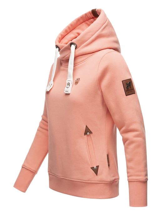 Navahoo Dam Hoodie Namikaa – Mysig Huvtröja med Hög Krage & Skinnimitation-Detaljer - Image 2