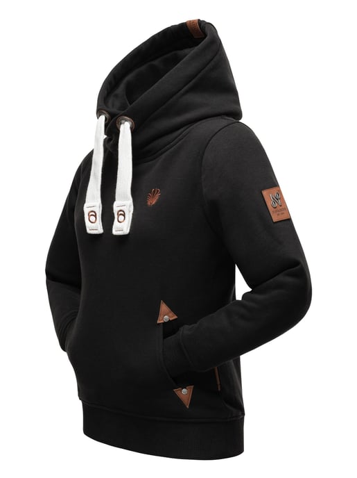 Navahoo Dam Hoodie Namikaa – Mysig Huvtröja med Hög Krage & Skinnimitation-Detaljer - Image 4