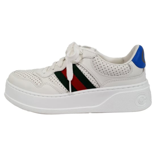 Gucci Chunky B Sneakers in White Leather - Image 4