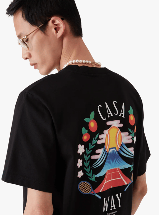Casablanca Men's Casaway Mountain T-Shirt Black - Image 3
