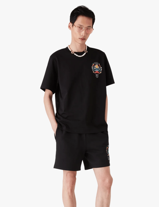 Casablanca Men's Casaway Mountain T-Shirt Black - Image 4