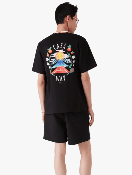 Casablanca Men's Casaway Mountain T-Shirt Black - Image 5