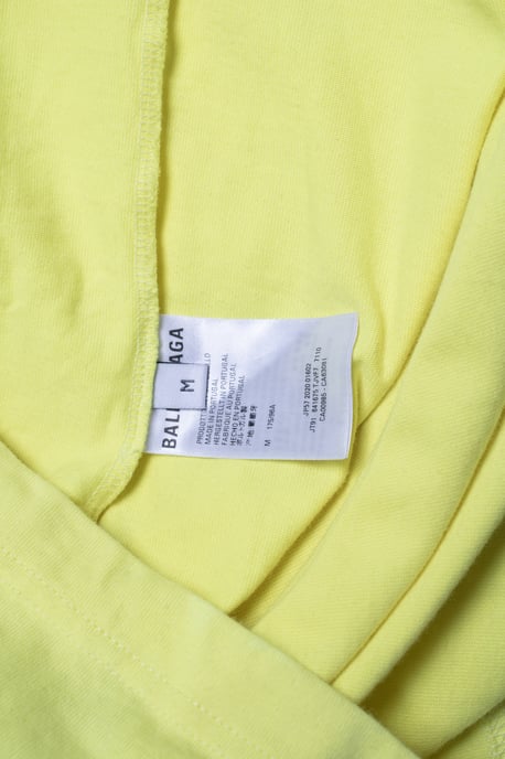 Balenciaga, gele t-shirt met logo - Image 5