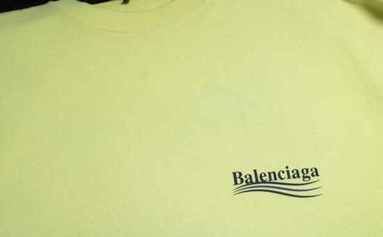 Balenciaga, gele t-shirt met logo - Image 6