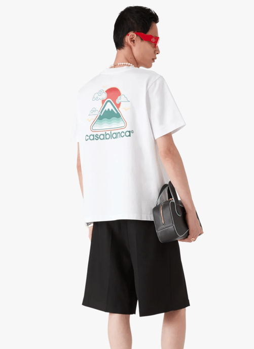 Casablanca Men's Montagne Ondulee T-Shirt White - Image 4