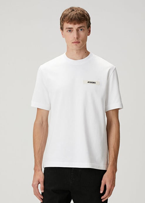 Jacquemus Men's Gros Grain T-Shirt White - Image 3
