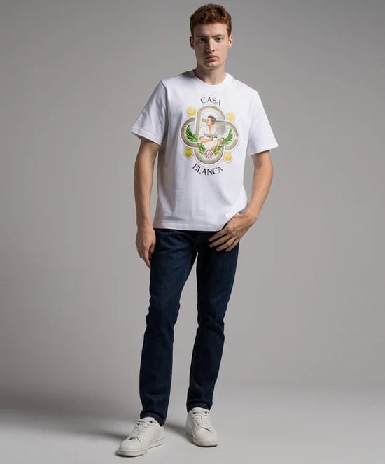Casablanca Men's Le Joueur T-Shirt White - Image 2