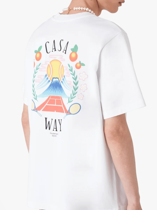 Casablanca Men's Casaway Mountain T-Shirt White - Image 3